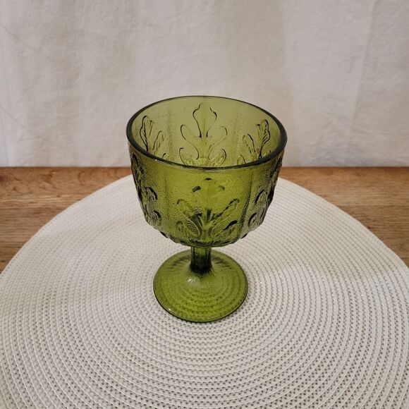 VINTAGE ✨️ FTD Green Pedestal Bowl Dish - Picture 2 of 6